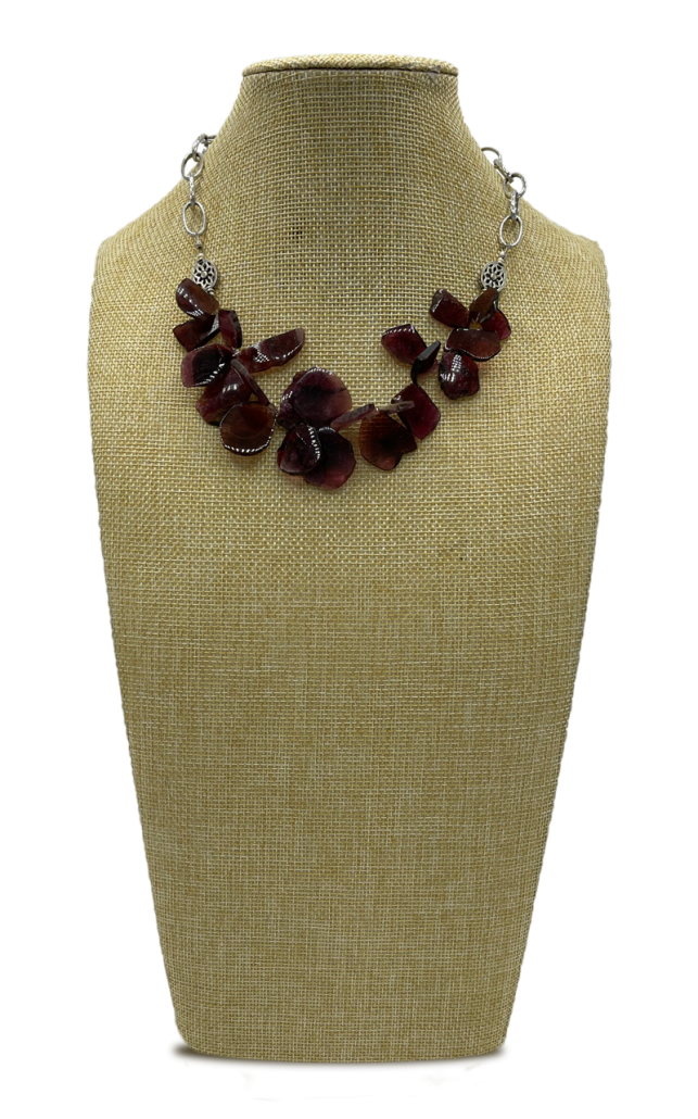 N1-4778-main Pink Pebbles Tourmaline Collar Necklace