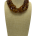 Coffee Oasis Multi-Strand Orange Jade Necklace