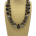 Midnight Trail' Labradorite and Dalmation Jasper Necklace