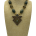 Russian Serpantine and Tibetan Vintage Pendant Necklace