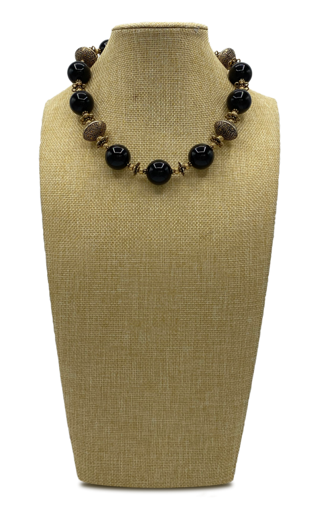 Night Hawk Onyx Collar Necklace 1 Night Hawk Onyx Collar Necklace