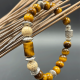 Serengeti - tiger eye with African beads and sterling silver