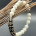 Serengeti - African beads and white coral with sterling silvver